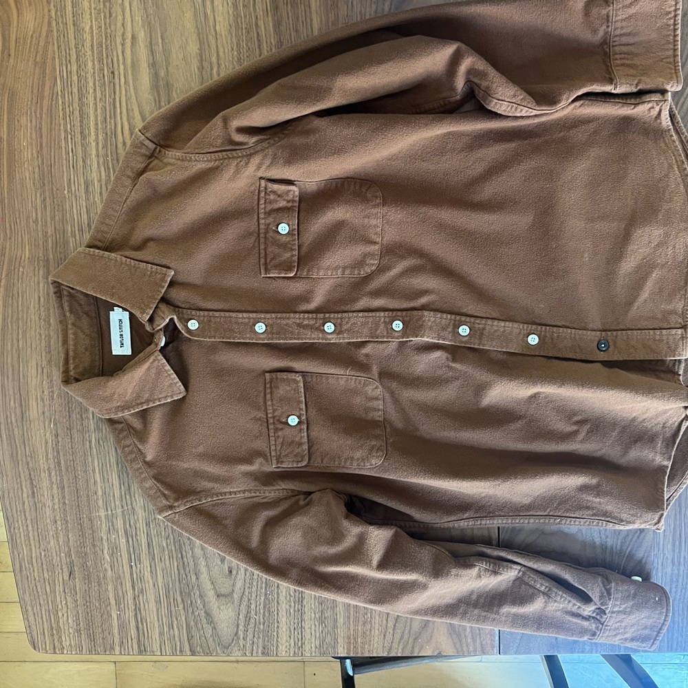 Taylor Stitch brown flannel size 40